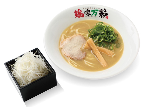 枡盛白髪ねぎラーメン
